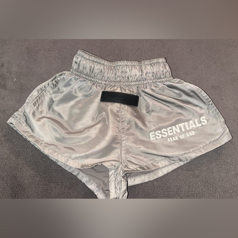 Essentials Fear of God Baby Gray Elastic Shorts